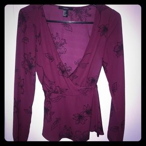 Forever 21 small wrap shirt